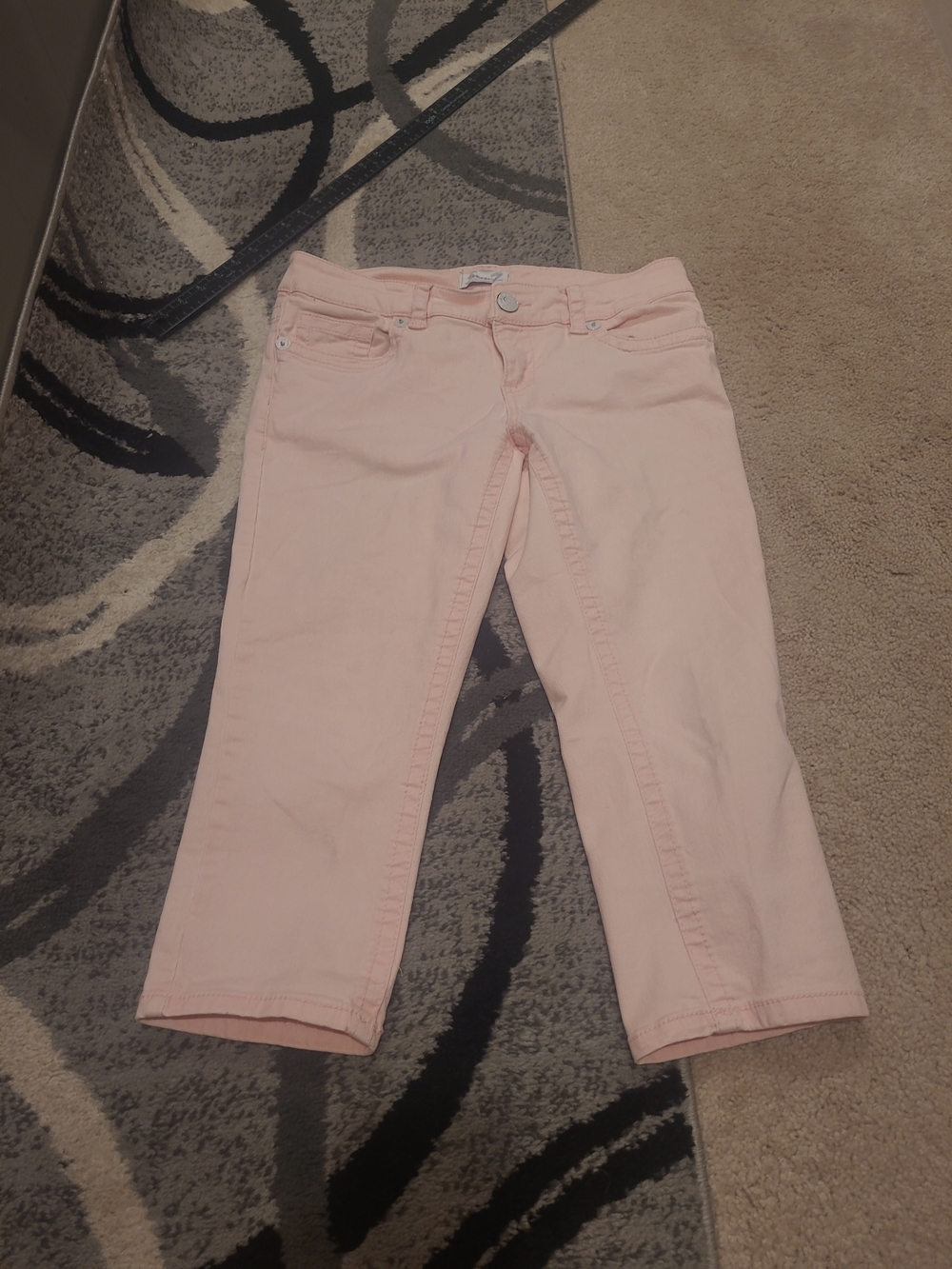 Seven Jeans Womens Dusty Pink Stretch Capri Jeans Size 10